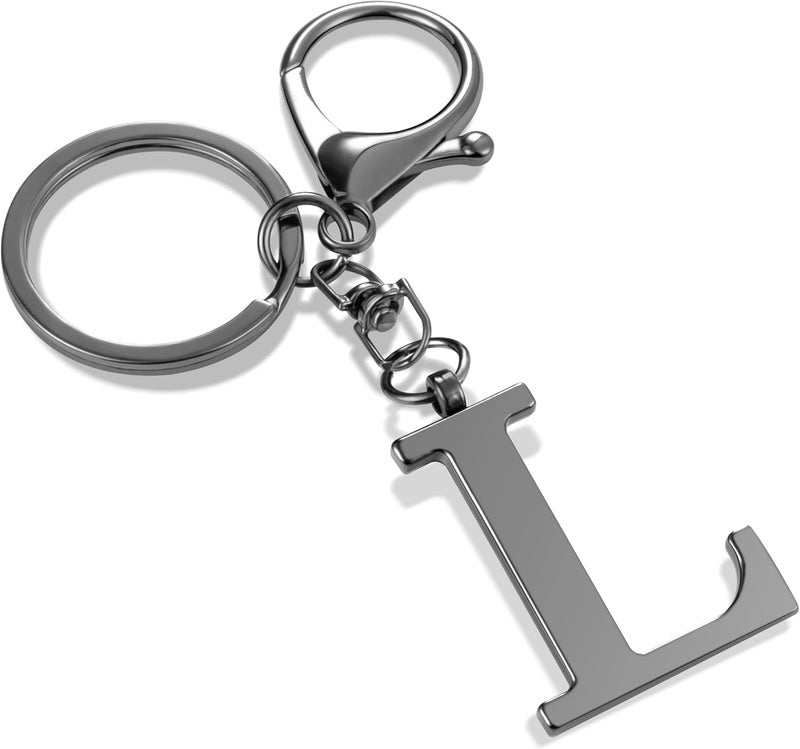 LAXPICOL Gold Letter A-Z Keychain for Women Bag Charms Purse Charms For Handbags Metal Alphabet Initial Letter Keychain - Image 1
